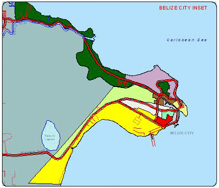 BZ 2005 Map Belize City