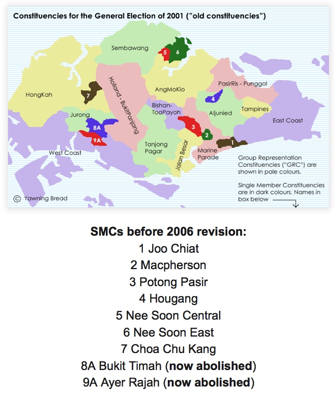 SG 2001 Districts Map